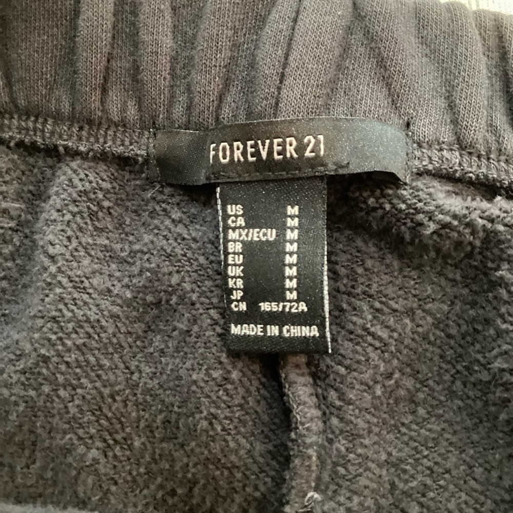 Forever 21 Charcoal Joggers Size Medium NWT - Picture 8 of 14